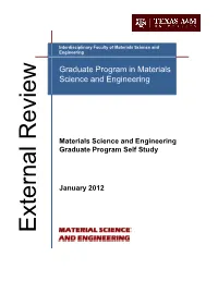 Graduate Program in Materials Science and Engineering