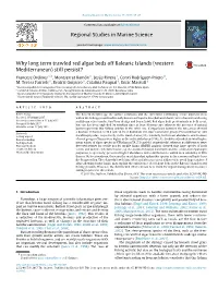 Regional Studies in Marine Science Why Long Term Trawled Red Algae