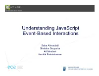 Understanding Javascript Event-Based Interactions