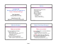 Wireless Challenges and Signals