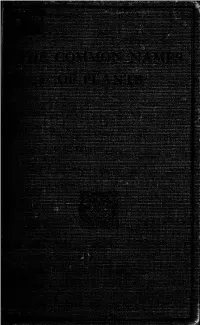 Dictionary of the Common Names of Plants with List of Foreign Plants