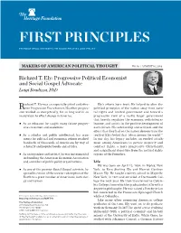 First Principles Foundational Concepts to Guide Politics and Policy