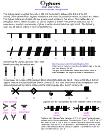 In Auraicept Na N-Éces, a Fifth Group of Letters Called Forfeda Is Also Listed