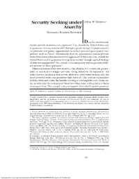 Security Seeking Under Anarchy 129