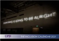 The Inclusion Calendar 2021