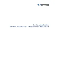 The Next Generation of Test Environment Management