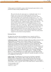 Transactional Learning Project (“TLP”)