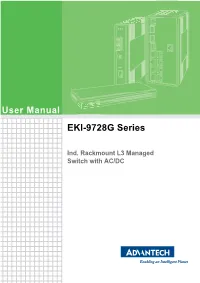 EKI-9728G Series User Manual Ii Declaration of Conformity