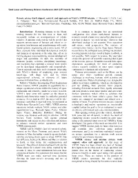 Remote Science Work Support, Context, and Approach on NASA's