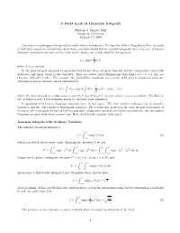 A Brief Look at Gaussian Integrals