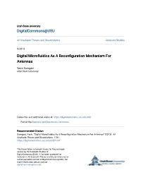 Digital Microfluidics As a Reconfiguration Mechanism for Antennas