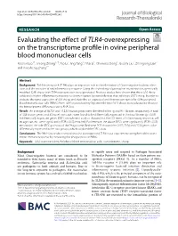 Evaluating the Effect of TLR4-Overexpressing on The