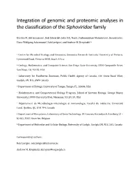 Integration of Genomic and Proteomic Analyses in the Classification of the Siphoviridae Family