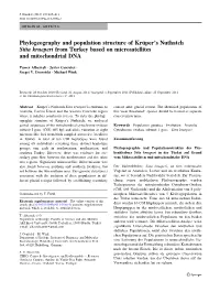 Phylogeography and Population Structure of Kru¨Per's Nuthatch Sitta