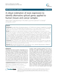 A Robust Estimation of Exon Expression To
