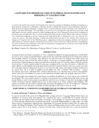 A SCENARIO for BENEFICIAL USES of MATERIAL from MAINTENANCE DREDGING at YANGSHAN PORT Xu Yuan1