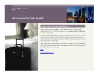 Accommodations Guide