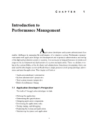 Introduction to Performance Management