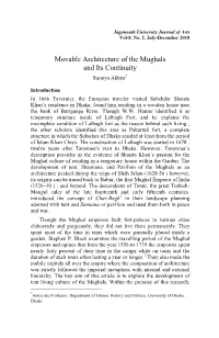 Movable Architecture of the Mughals and Its Continuity Suraiya Akhter*