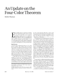 An Update on the Four-Color Theorem Robin Thomas