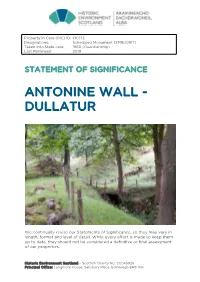 Dullatur Statement of Significance