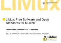 Limux: Free Software and Open Standards for Munich
