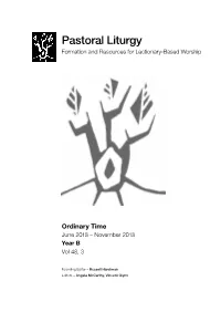 Pastoral Liturgy Formation and Resources for Lectionary-Based Worship