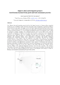 Alqueva Dam and Irrigation Project: Hard Lessons Learned from Good and Bad Assessment Practice