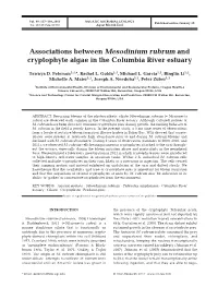 Associations Between Mesodinium Rubrum and Cryptophyte Algae in the Columbia River Estuary