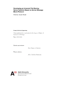 Developing an In-Kernel File Sharing Server Solution Based on Server Message Block Protocol