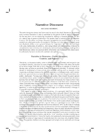 Narrative Discourse MICHAEL BAMBERG