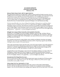 AG ISSUES UPDATE Edited by Brad Hollabaugh February, 2015