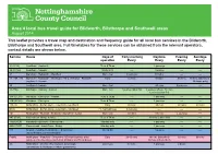 Area 4 Local Bus Travel Guide for Blidworth, Bilsthorpe and Southwell