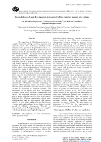 Control of Growth and Development of Preantral Follicle: Insights from in Vitro Culture