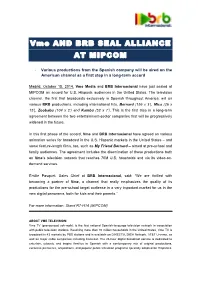 Vme and BRB SEAL ALLIANCE at MIPCOM