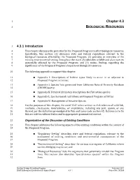 Draft SEIR Chapter 4.3 Biological Resources