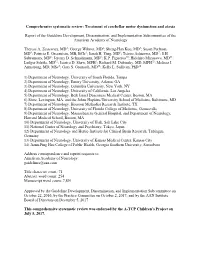 Comprehensive Systematic Review: Treatment of Cerebellar Motor Dysfunction and Ataxia