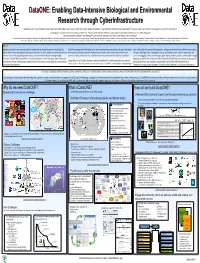 Dataone: Enabling Data-Intensive Biological and Environmental Research Through Cyberinfrastructure