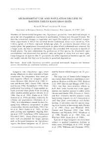 Microhabitat Use and Population Decline in Banner-Tailed Kangaroo Rats