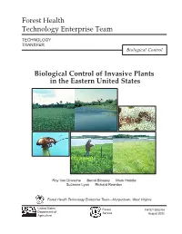 Forest Health Technology Enterprise Team Biological Control of Invasive