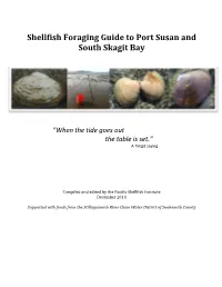 Shellfish Foraging Guide to Port Susan and South Skagit Bay