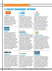 Software of the Month 11 Project Management Software