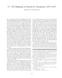 The Mapping of Samuel De Champlain, 1603–1635 Conrad E