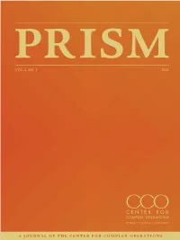 A Journal of the Center for Complex Operations Vol. 4, No. 3