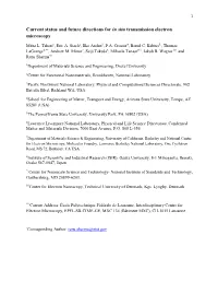Current Status and Future Directions for in Situ Transmission Electron Microscopy