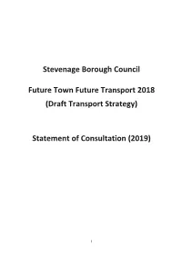 (Draft Transport Strategy) Statement of Consultation