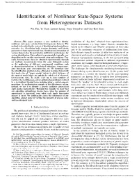 Identification of Nonlinear State-Space Systems From