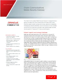 Oracle Communications Mobile Security Gateway