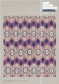 RMIT Design Archives Journal Vol 4 No 2 2014