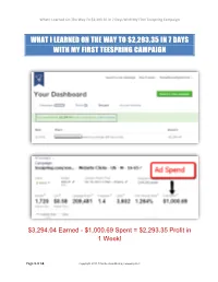 What I Learned on the Way to $2,293.35 in 7 Days with My First Teespring Campaign